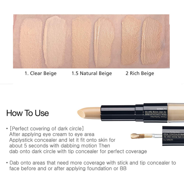 THE SAEM - Cover Perfection Ideal Concealer Duo