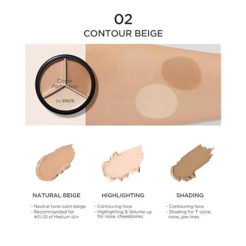 THE SAEM - Cover Perfection Triple Pot Concealer