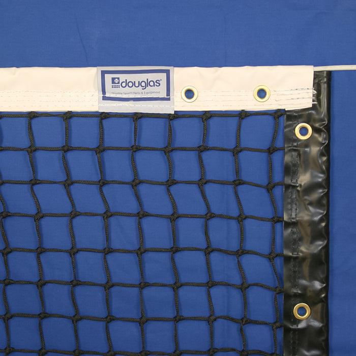 Model #TN30. Tennis net with vinyl coated 2 ply headband.
