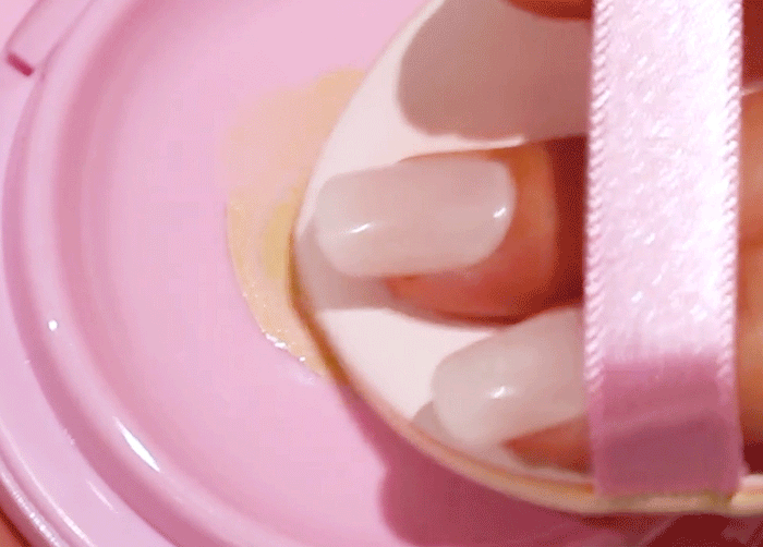UNLEASHIA - Don't Touch Glass Pink Cushion