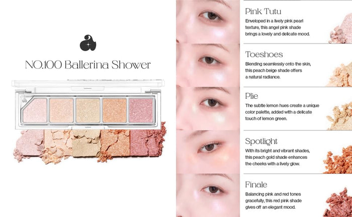 UNLEASHIA - Mood Shower Face Palette