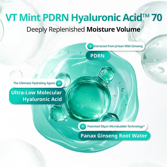 VT - PDRN Hyaluronic Mint Micro Bubble Serum